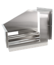 CMA Dishmachines Corner Feed Table, Tall, 21 in, Left, Factory Installed